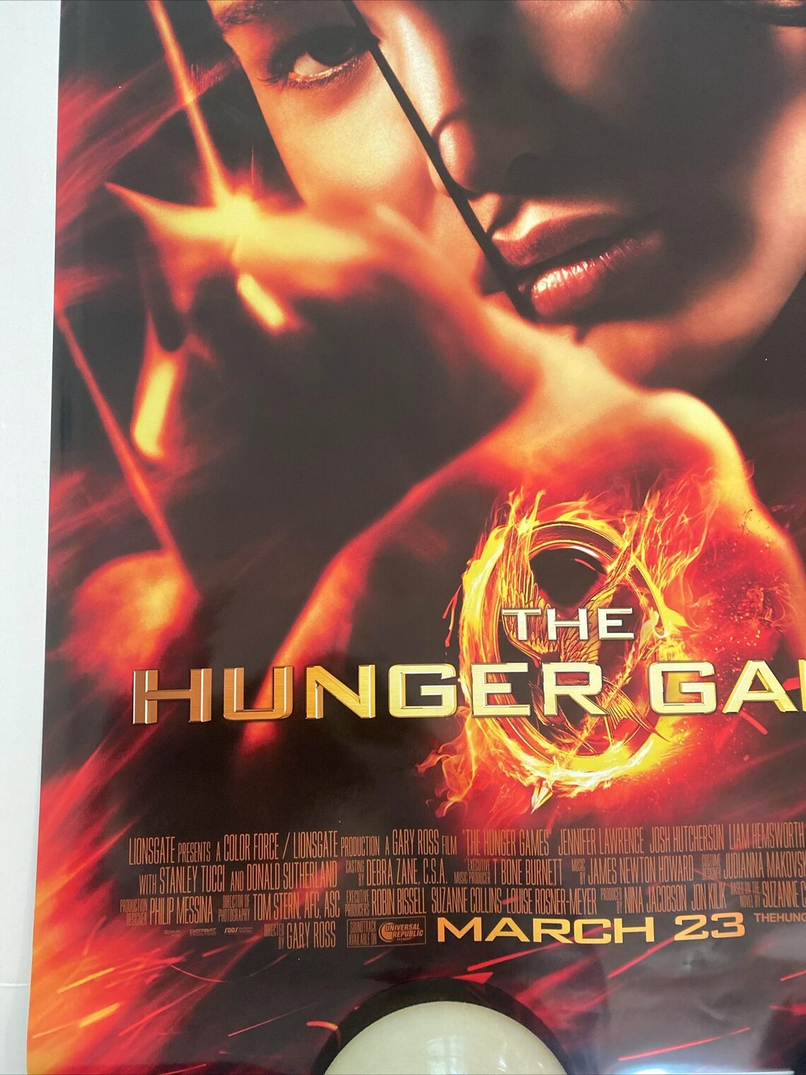 The Hunger Games Movie Poster Original Action One Sheet 24 X 36 2012 The Hunger Games Movie Poster Original Action One Sheet 24 X 36 2012