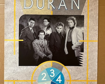 Duran Duran Music Memorabilia Vintage Poster 1980s - Etsy