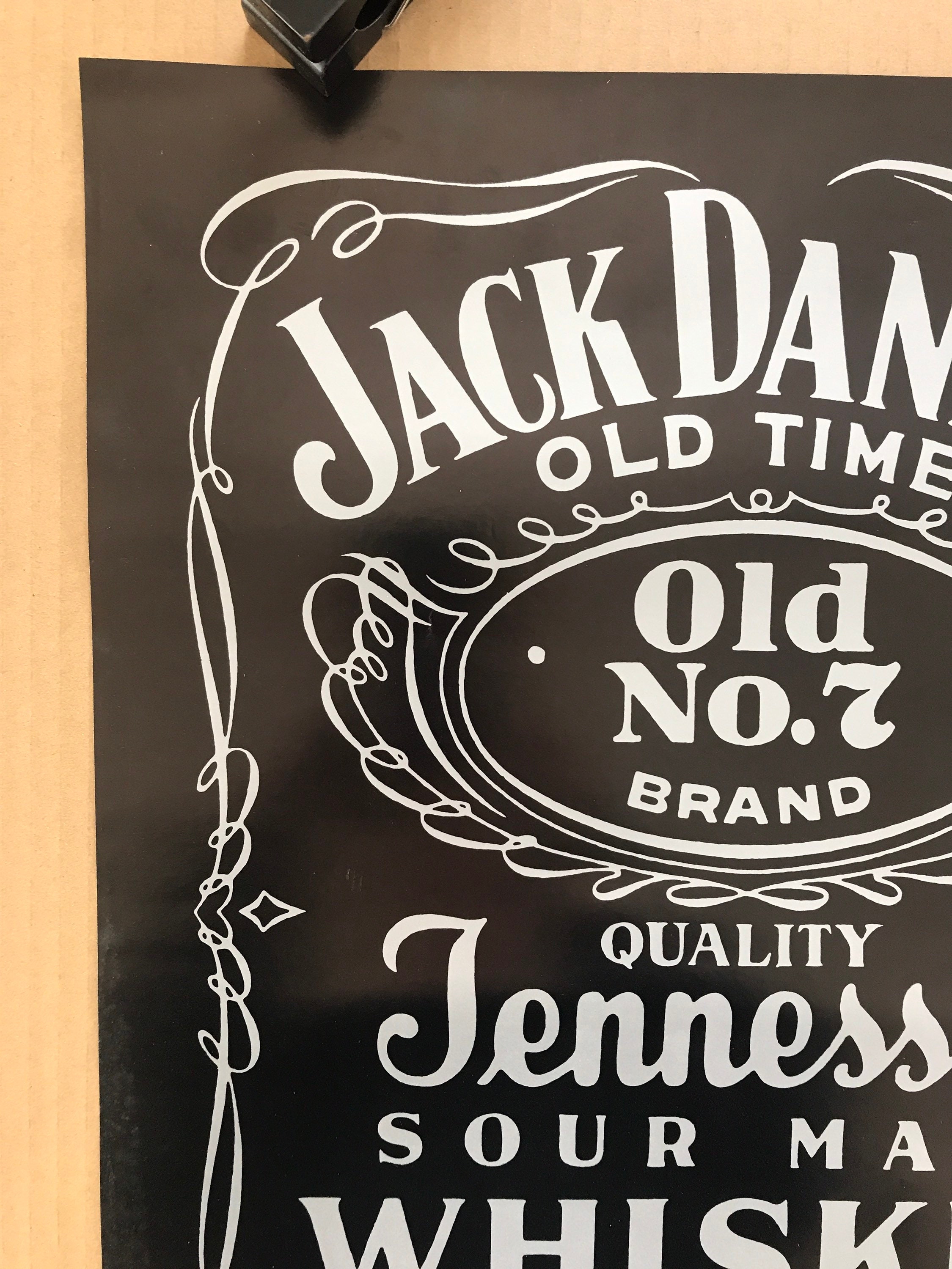 Vintage Original 1980s 1988 Jack Daniels Tennessee Whiskey Pinup