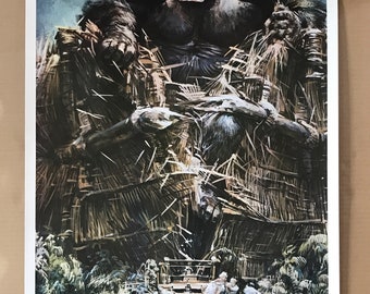 ヴィンテージ オリジナル 1976 キングコング映画記念品 ポスター