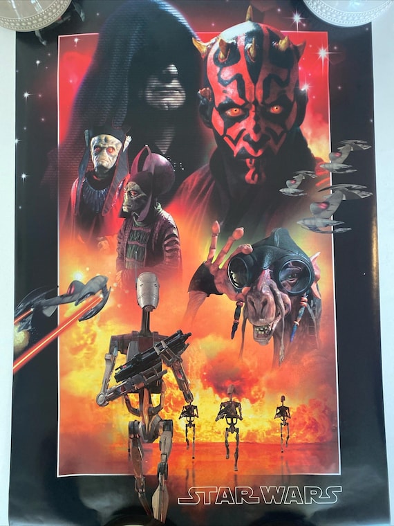 STAR WARS EPISODE I ポスター VERSION A USA版 Star Wars - Episode 1 Movie Poster 24 w by 36 L | eBay