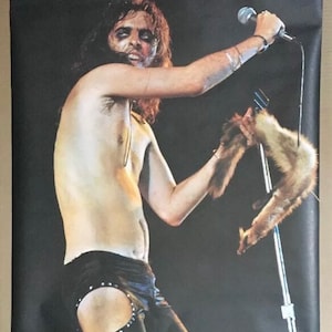 Cartel vintage Alice Cooper 1972 Pace Posters Fotografía Concierto en vivo 1970