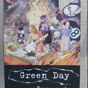 Póster vintage original del álbum Green Day Insomniac de 1995. Banda icónica de la era del punk rock y el grunge, una banda poco común de los años 90.