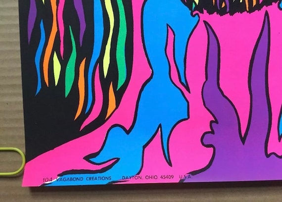 Jesus Christ Superstar Vintage Blacklight Poster Psychedelic