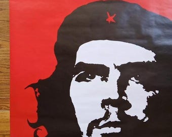 Vintage Subway Size Poster Che Guevara Political Military Leader