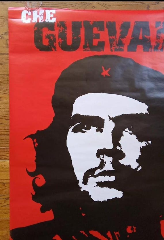 Vintage Subway Size Poster Che Guevara Political Military Leader