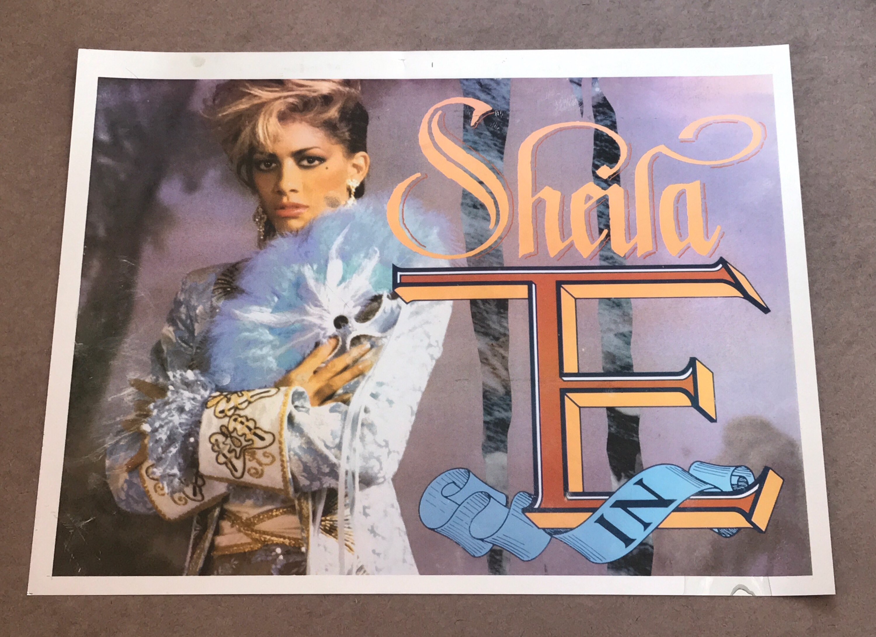 ヴィンテージ オリジナル 1980 年代 シーラ E マイラー ポスター