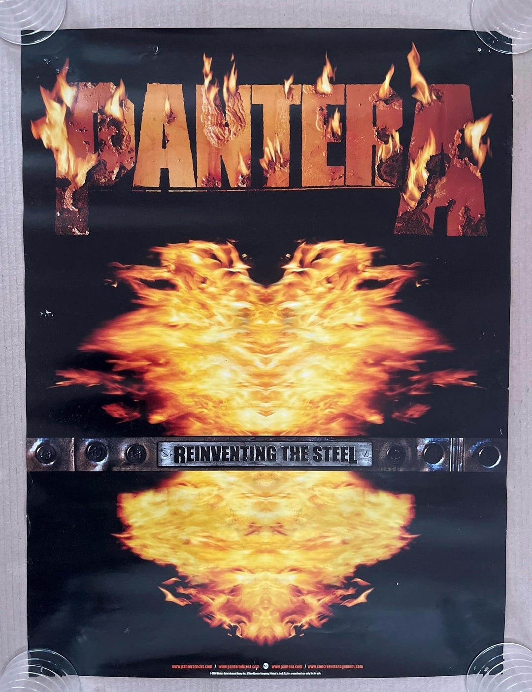 Original 2000 Pantera Reinventing the Steel Poster Heavy Metal