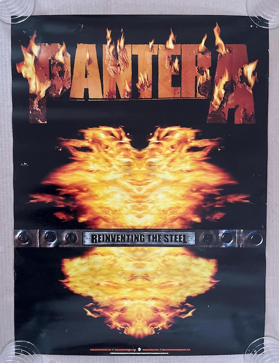 Original 2000 Pantera Reinventing the Steel Poster Heavy Metal