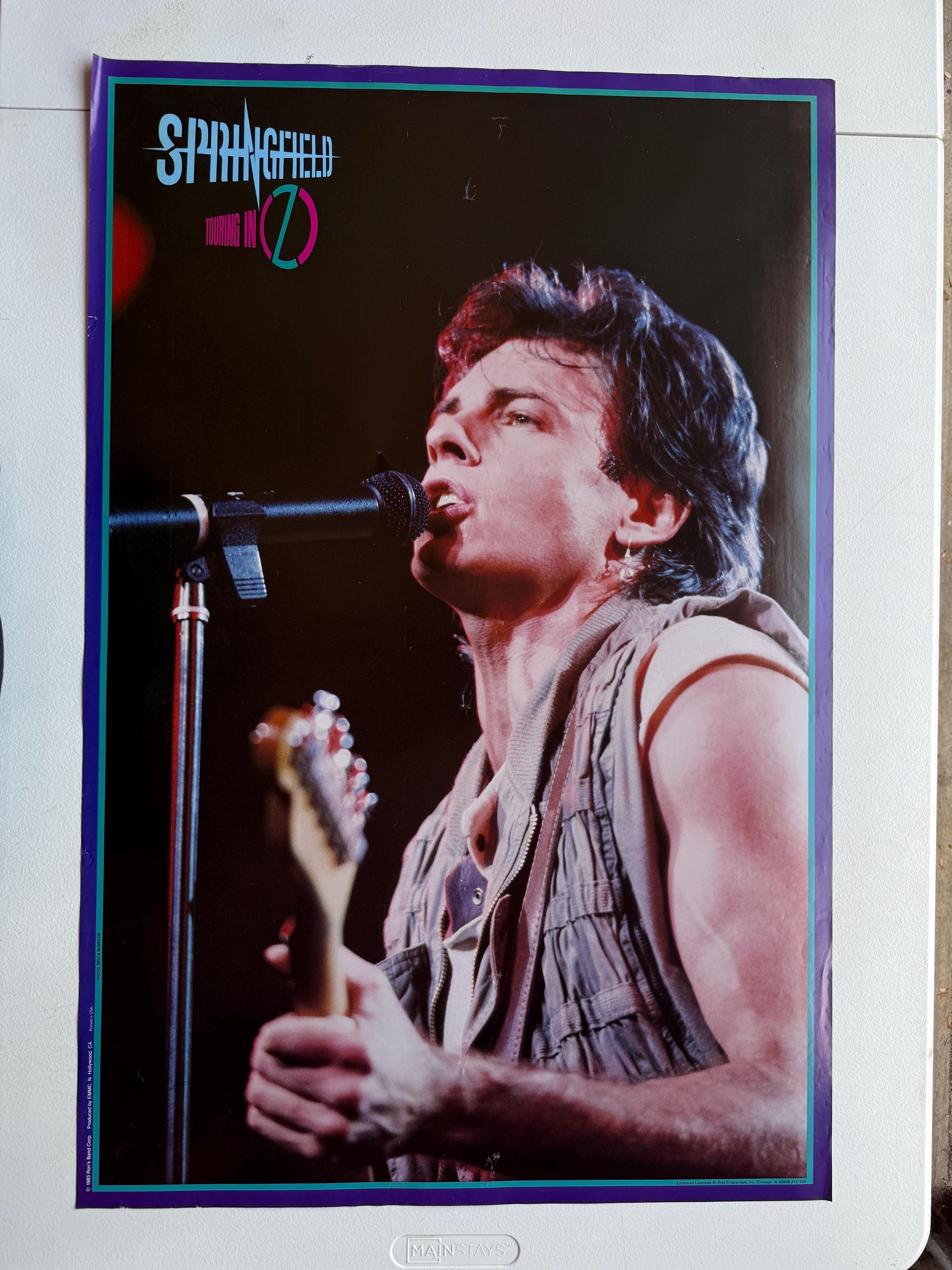 Vintage Original Rick Springfield Poster 1983 Rock Icon Photo Wall