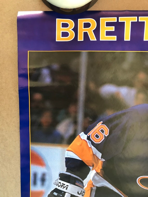 Vintage Original 1990s NFL Hockey St Louis Blues Poster 1990 Brett