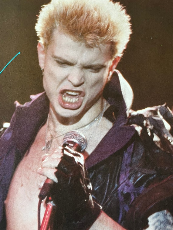 Vintage Original 1984 Billy Idol Funky Poster 1984 Music