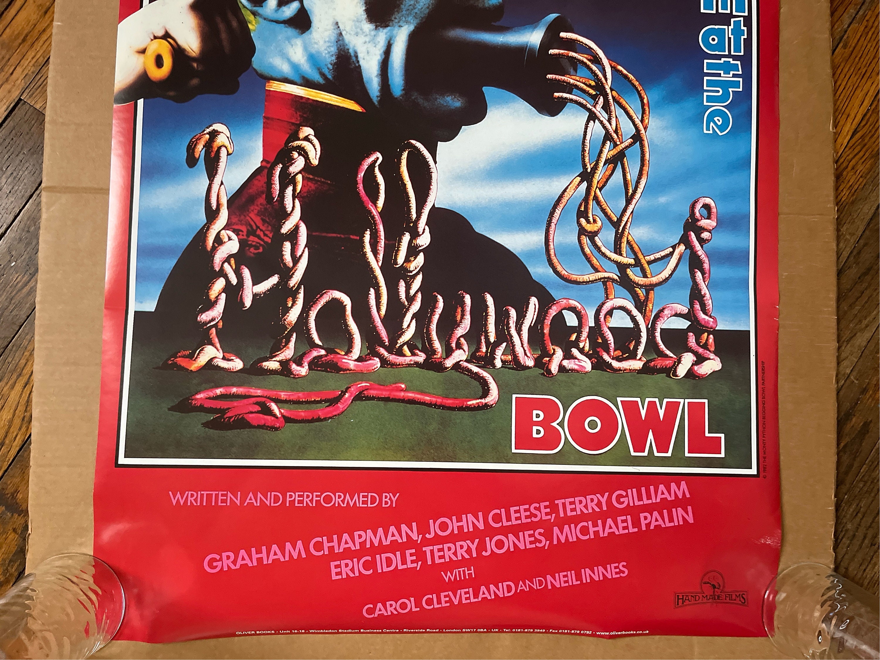 Vintage Poster Monty Python Live at the Bowl 1990s Print - Etsy