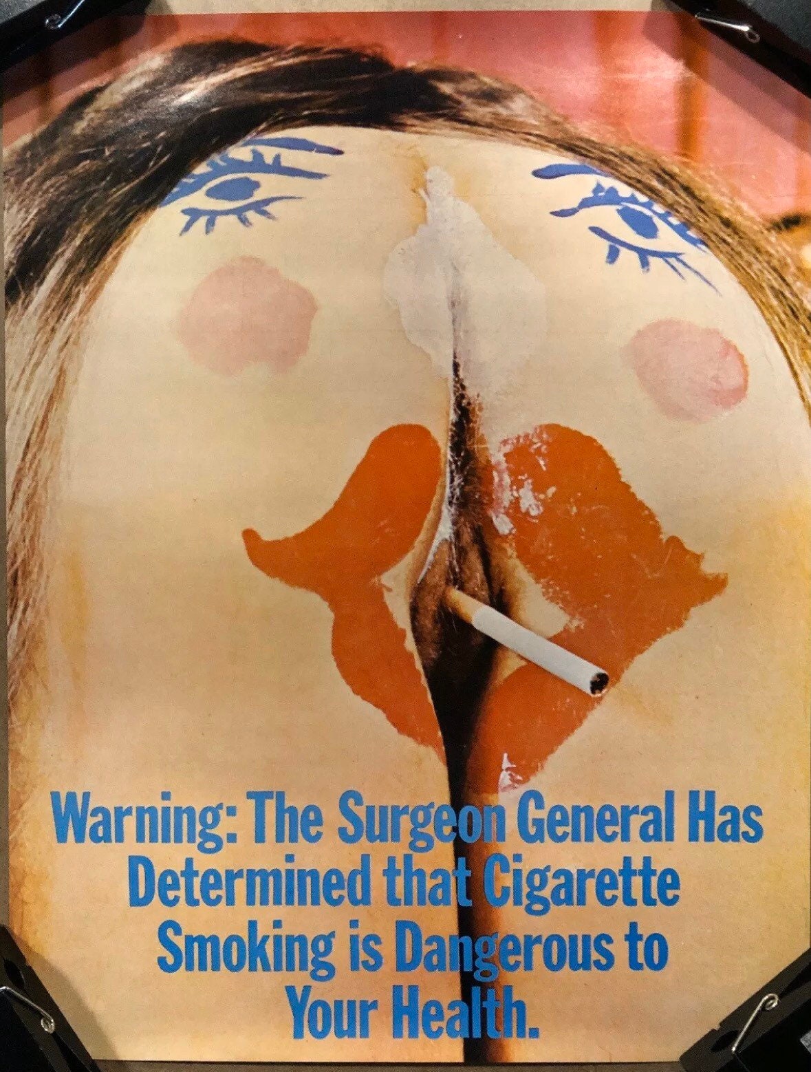 Surgeon General warning Poster No Smoking Health Funny