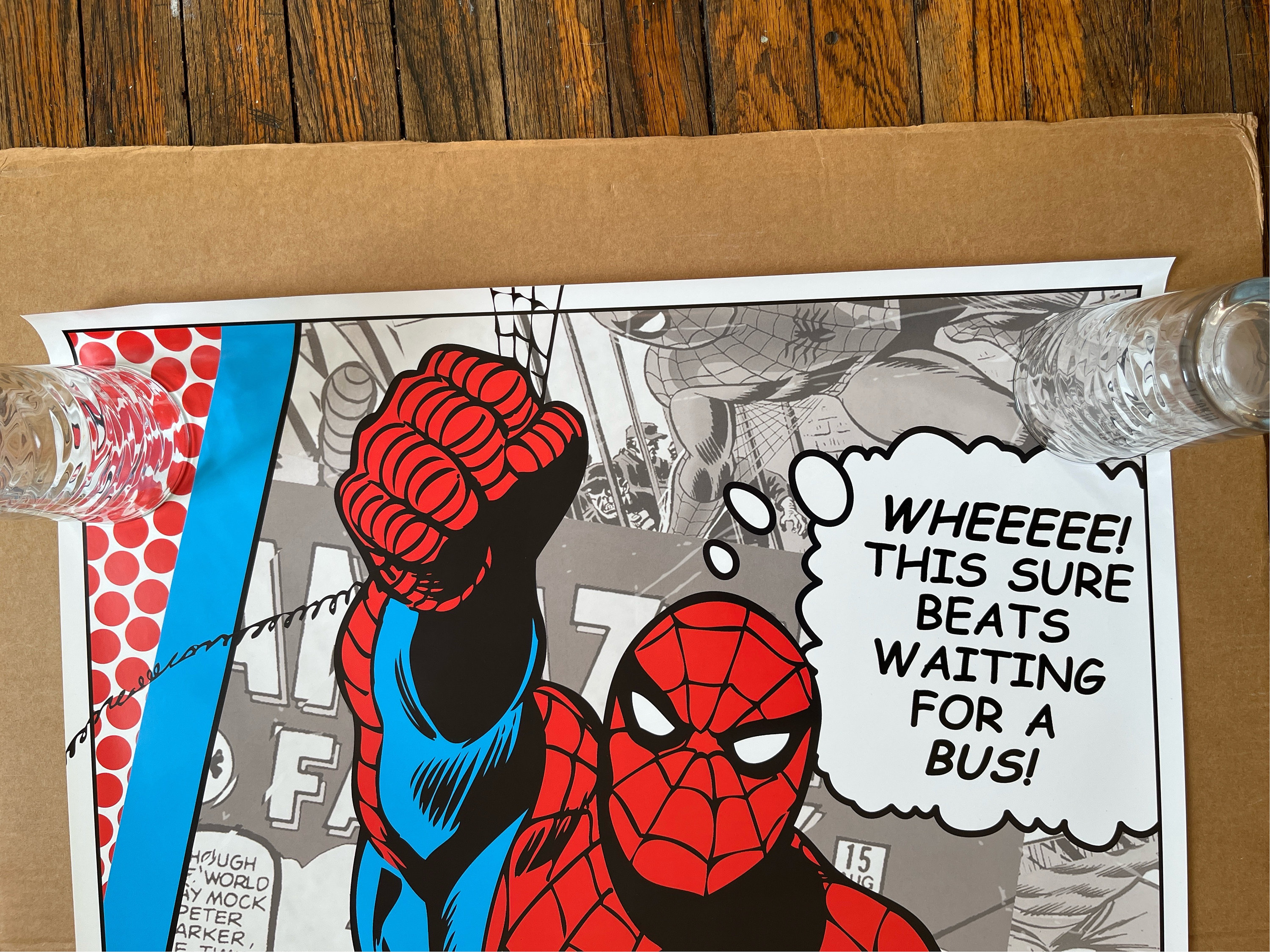 ビンテージポスター アメイジングスパイダーマン コミックスタイル