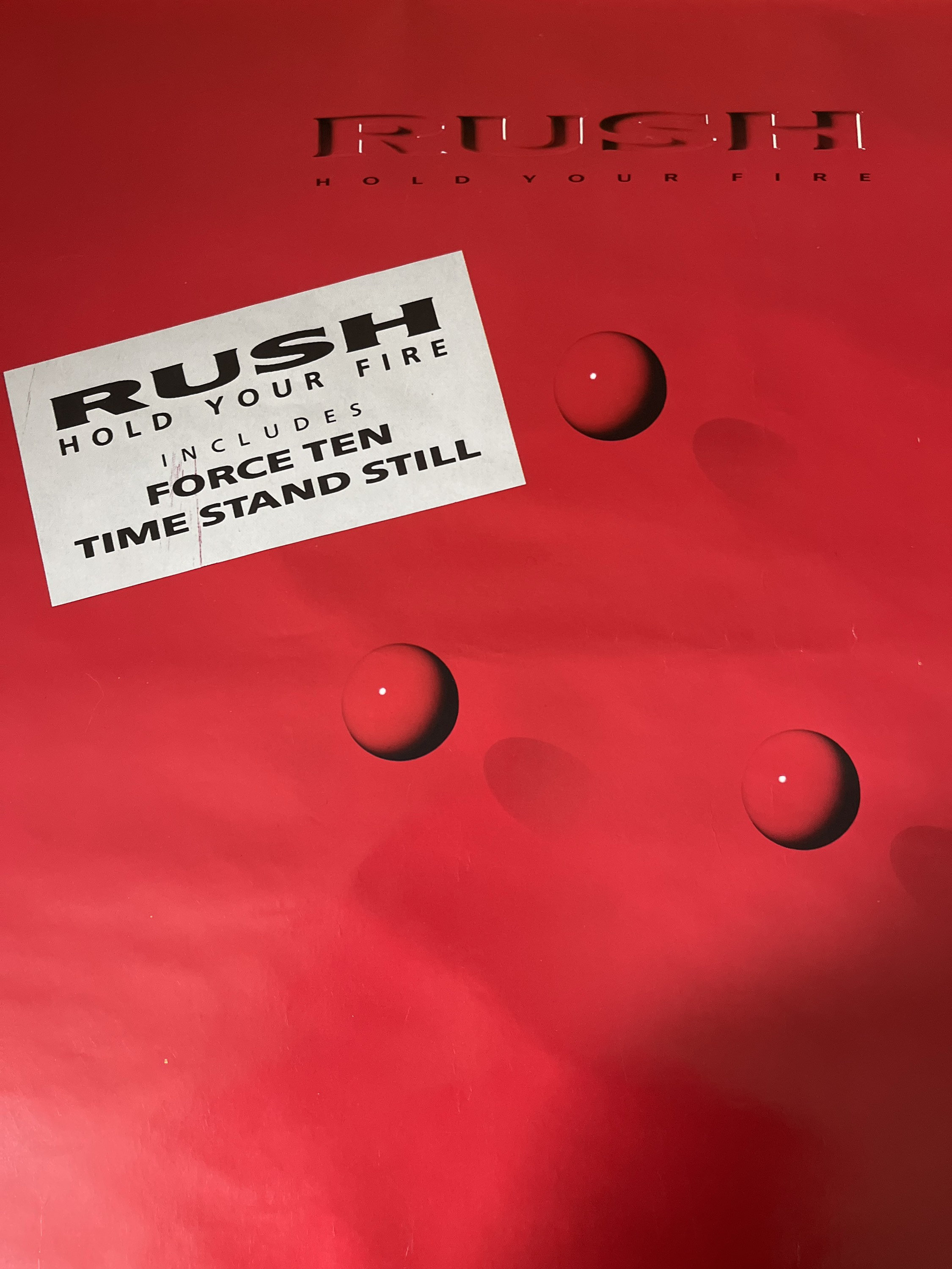 Rush Hold Your Fire Vintage Music Poster 1987 - Etsy