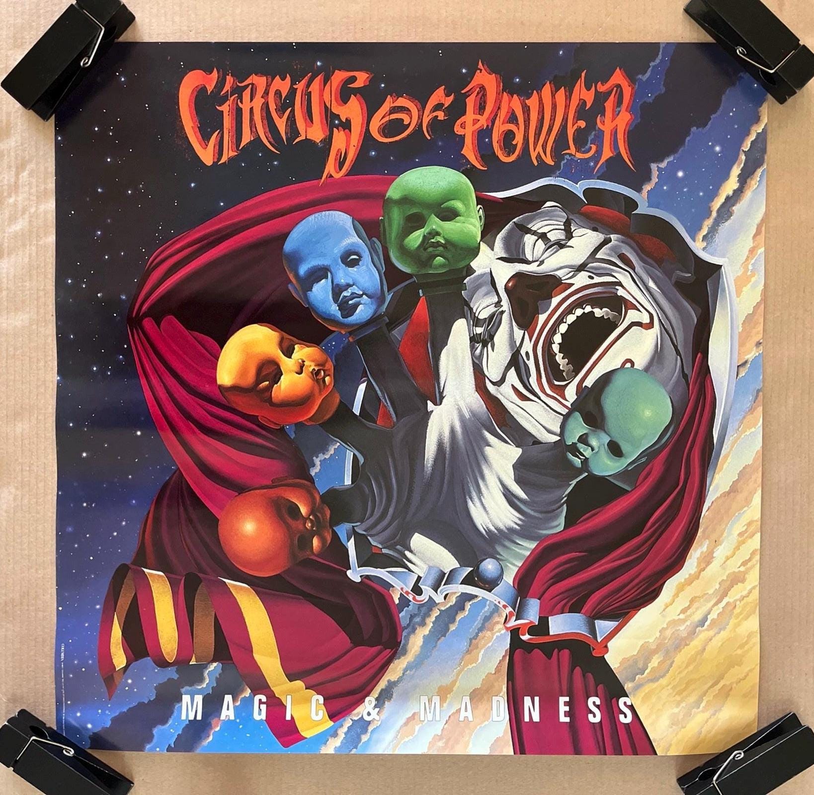 Vintage Original 1990s 1993 Circus of Power Magic and Madness
