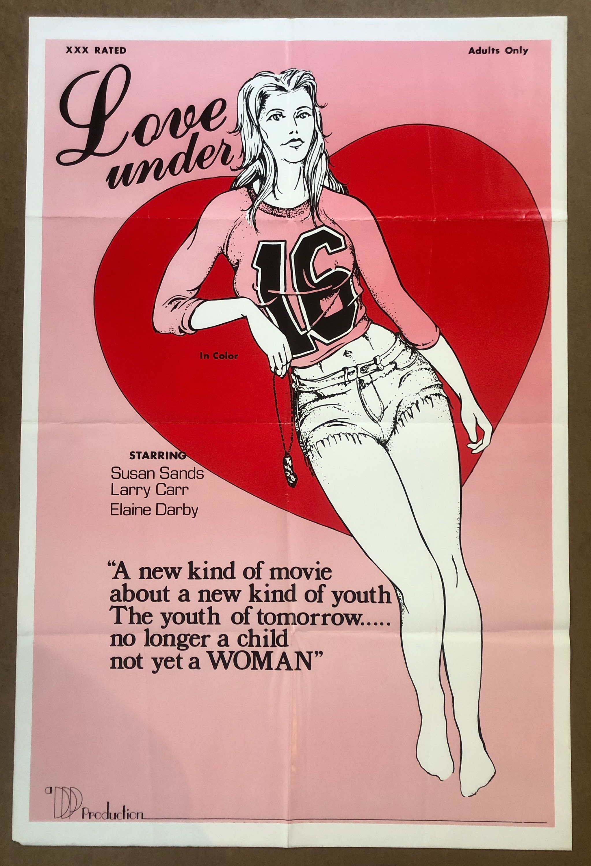 Buy Love Under 16 Vintage Xxx Movie Poster Sixteen 1970s Adult Only Porn  Porno Online in India - Etsy