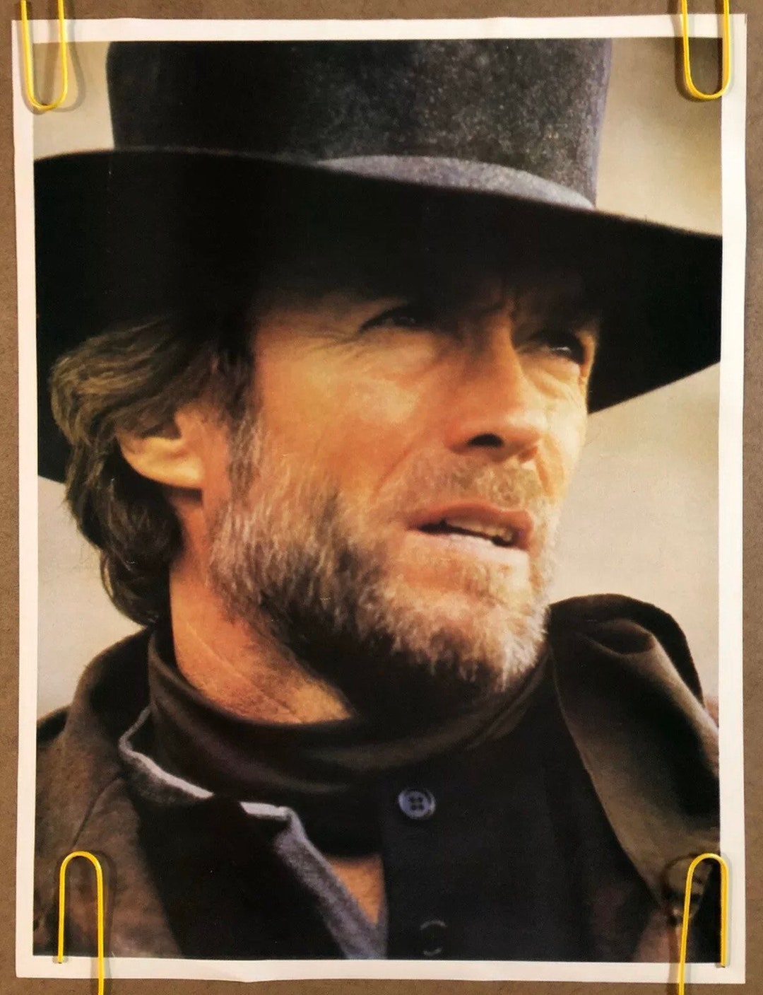 Original Vintage Poster Clint Eastwood Movie Memorabilia Pinup Western ...