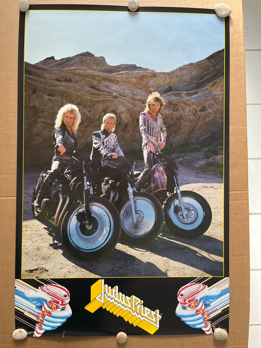 Judas Priest Motorcycle 1980s Music Memorabilia Vintage Poster - Etsy