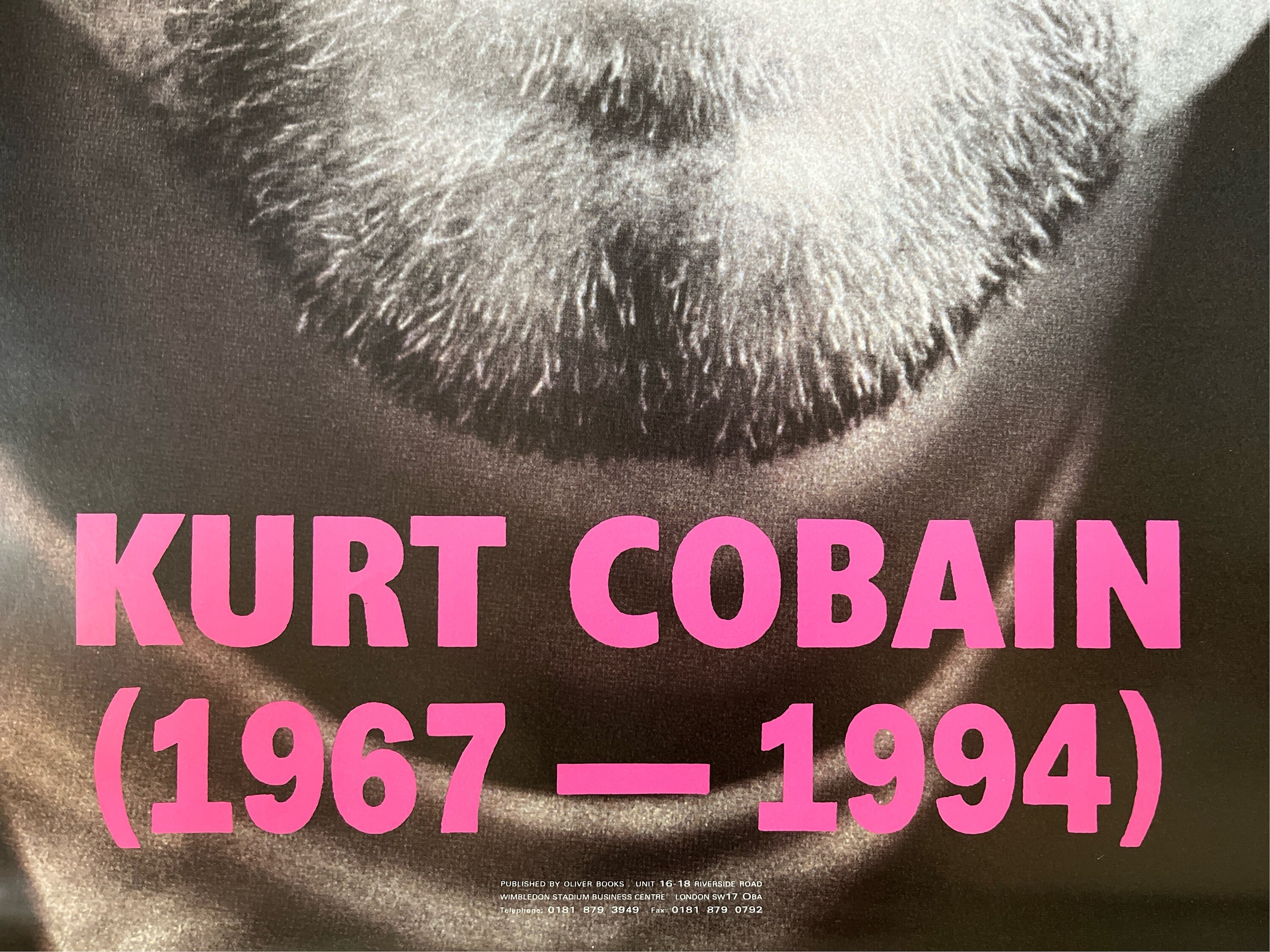 Vintage Poster Kurt Cobain Memorial Pinup 1990s - Etsy Denmark