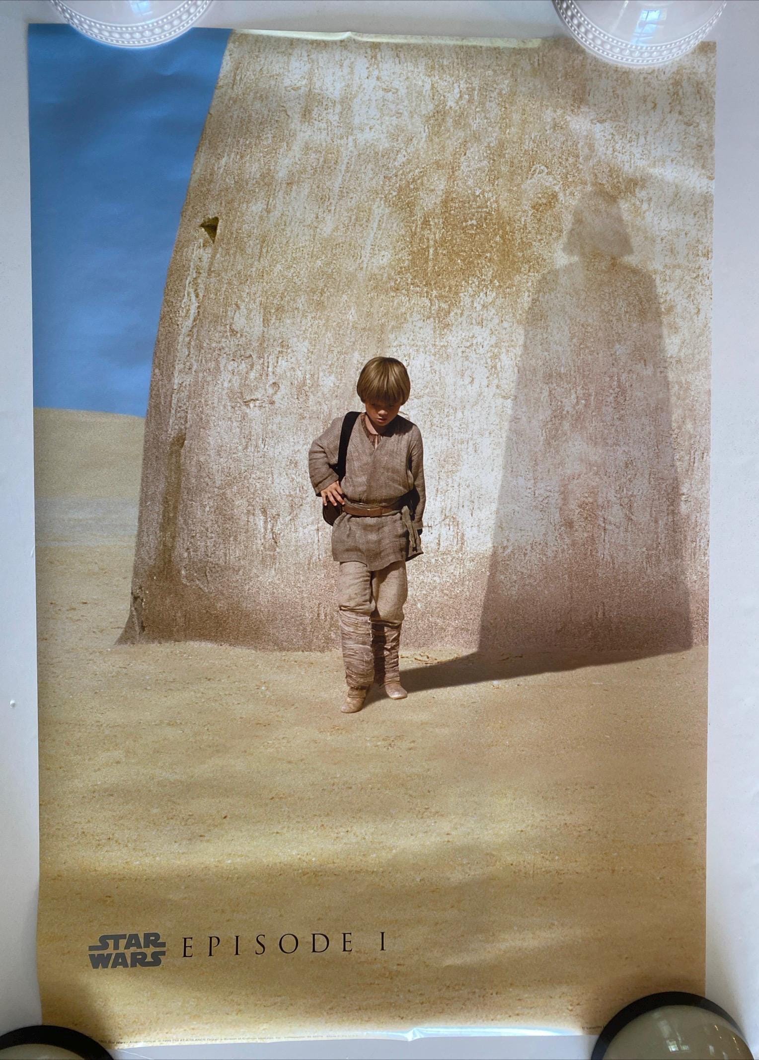 Phantom Menace 1999 Teaser One Sheet Poster Anakin Vader