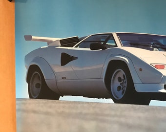オリジナル ビンテージ ポスター 1984 ランボルギーニ カウンタック