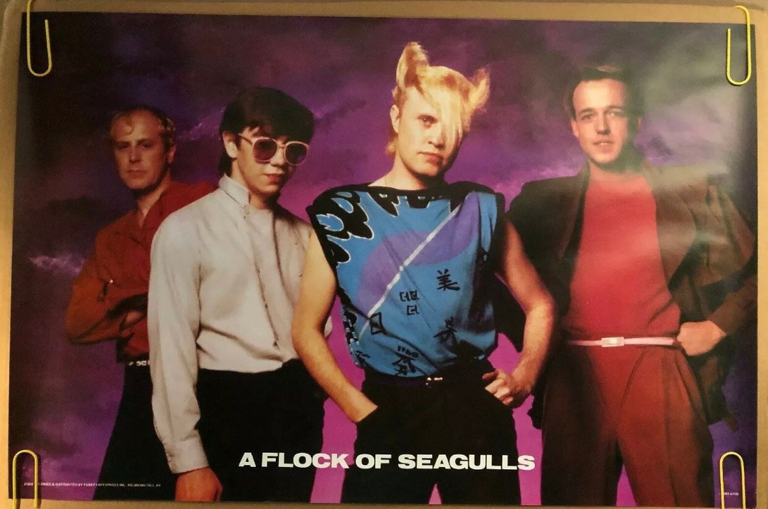 Original Vintage Poster A Flock of Seagulls Music Memorabilia Head Shop