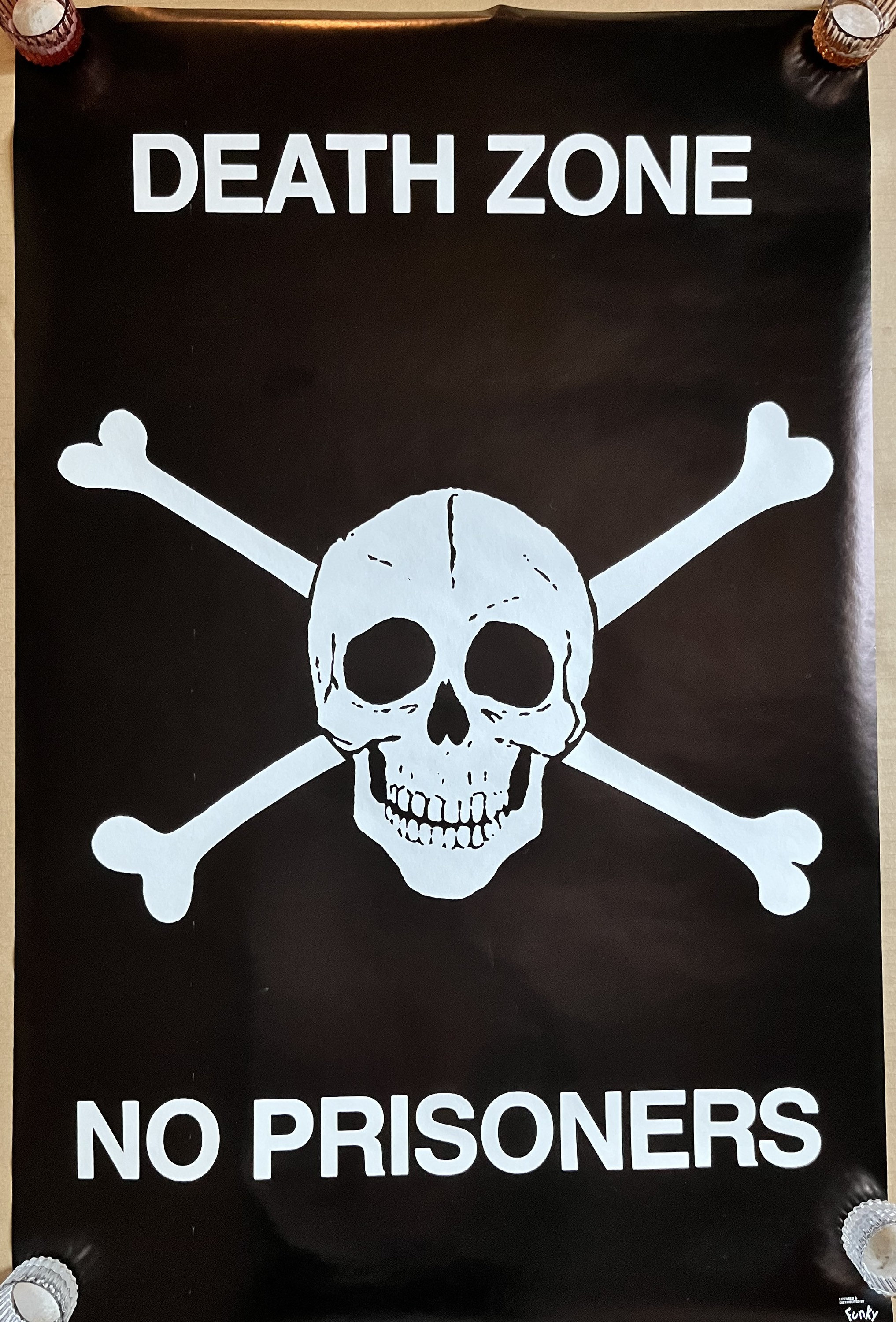 Vintage Original Poster No Prisoners Death Zone Video Game Gamer