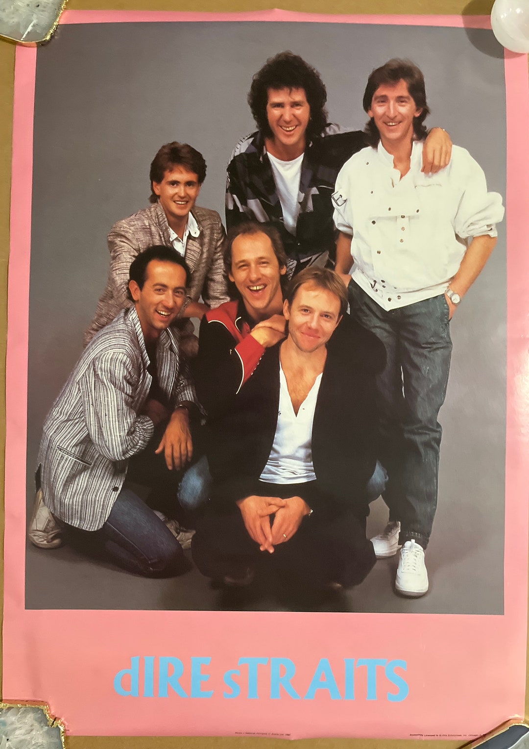 Dire Straits Vintage Poster 1980s - Etsy