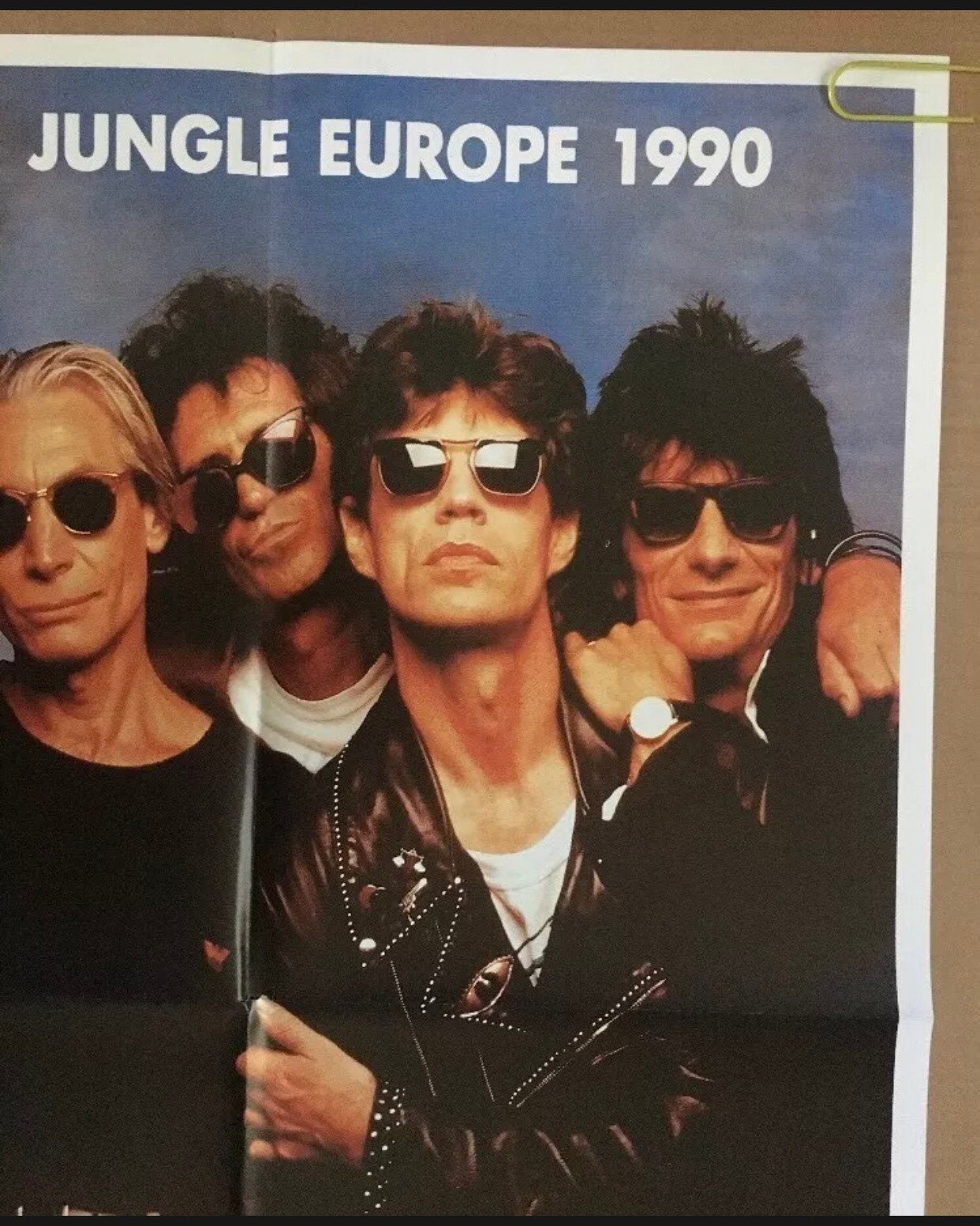 Vintage Original 1990s Rolling Stones Promo Poster Urban Jungle
