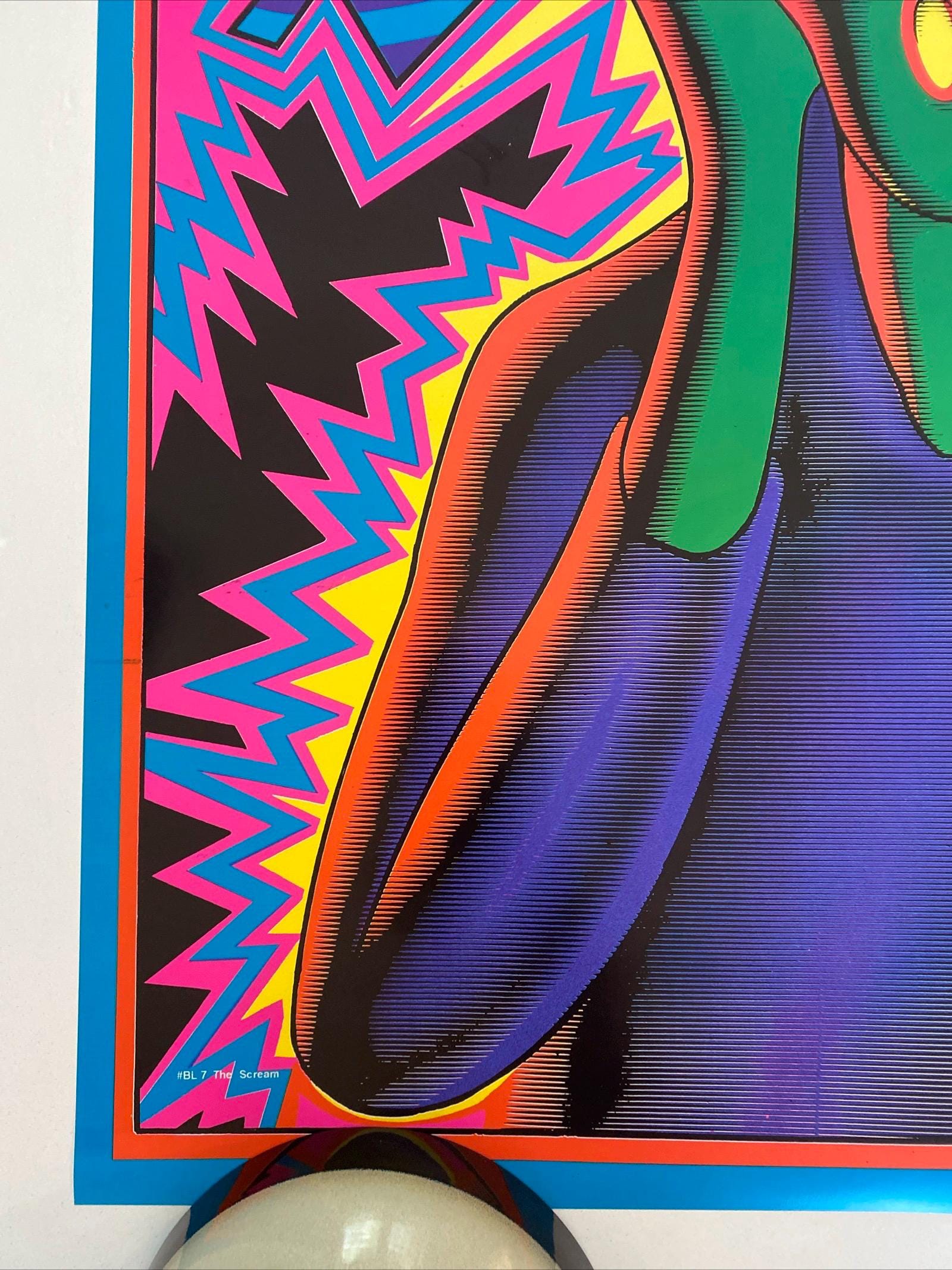 THE SCREAM ブラックライトポスター　叫び　ム○クの叫び　スクリーム Vintage Poster the Scream Blacklight Poster Munch Psychedelic