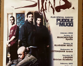 Vintage Poster Staind Puddle of Mud Concert Promo 2002 - Etsy