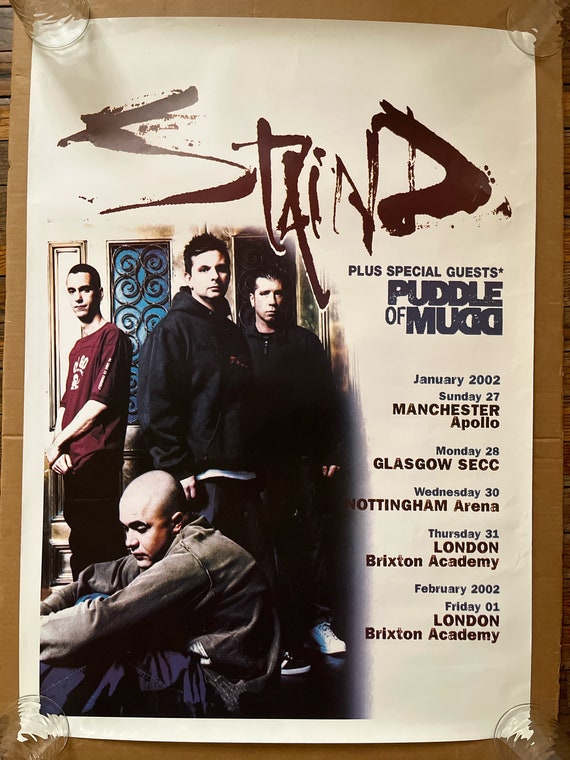 Vintage Poster Staind Puddle of Mud Concert Promo 2002 - Etsy