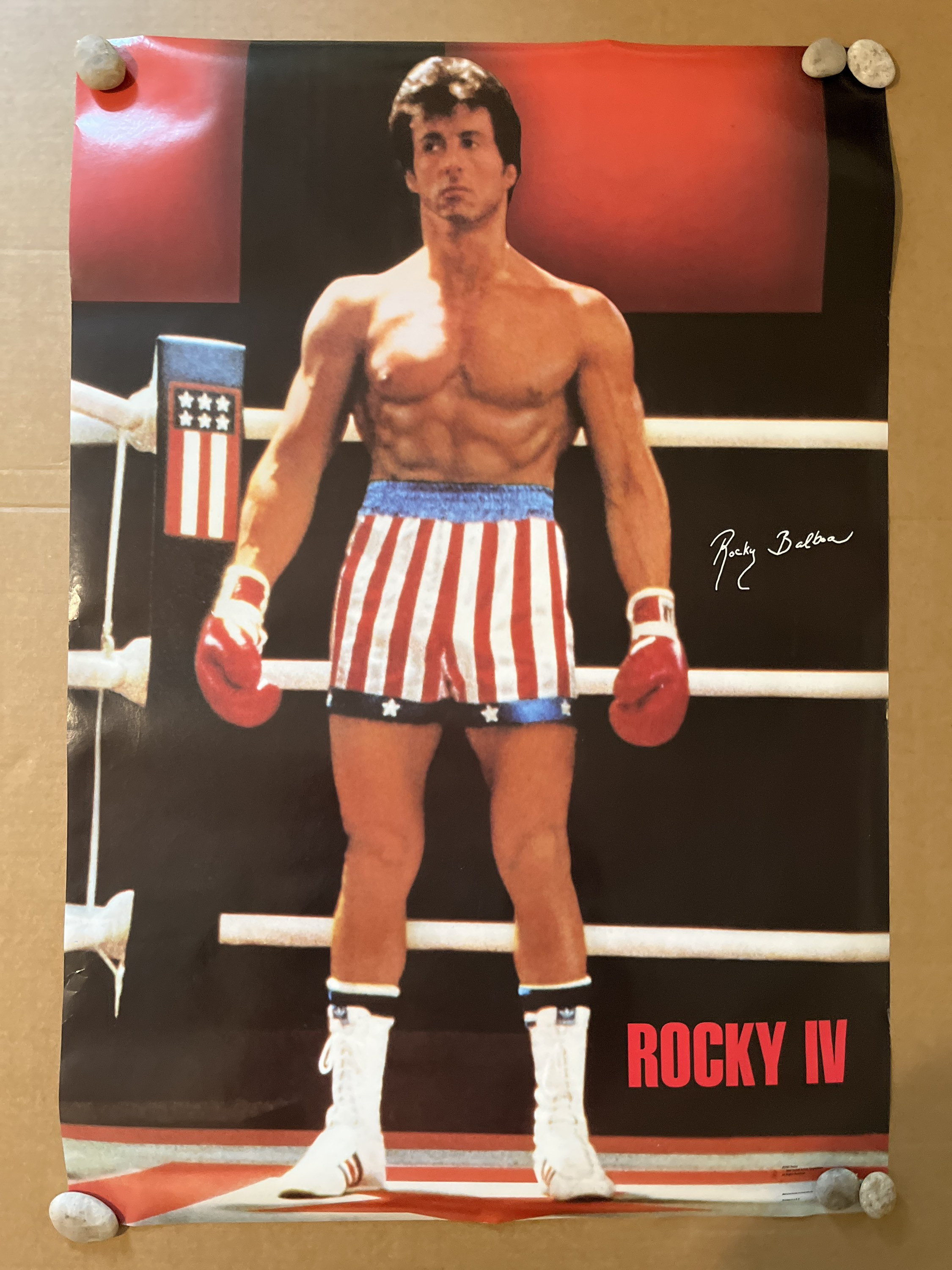 Rocky IV Sylvester Stallone Boxing Film Vintage Poster -  Schweiz