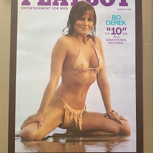 Bo Derek on the Beach póster original vintage de 1990