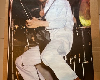 Pete Townsend The Who guitarist 1970 pace vintage music poster