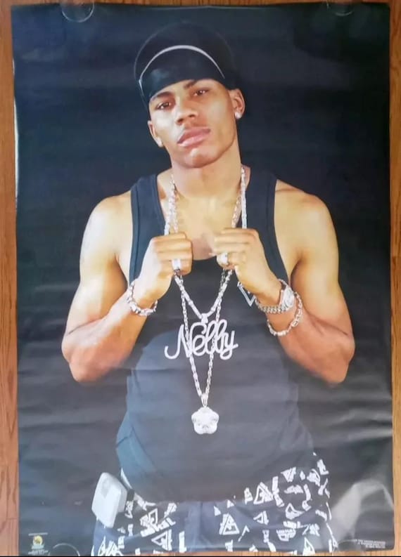 ☆Nelly☆ Hiphop G-rap Vintage Original Nelly Subway Size XL Rap Poster Hip Hop