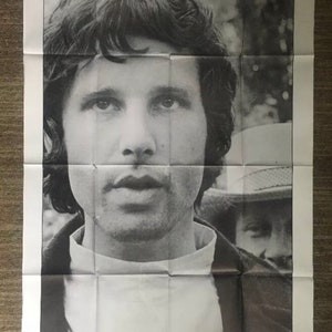 Vintage original 1970s Jim Morrison Music memorabilia poster the Doors pin up