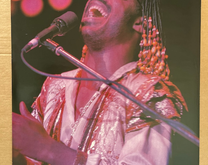 Vintage original 1970s Stevie wonder on stage poster music memorabilia