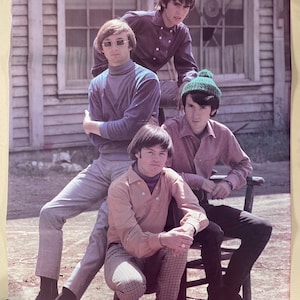 Cartel vintage The Monkees 1970's recuerdos de televisión musical