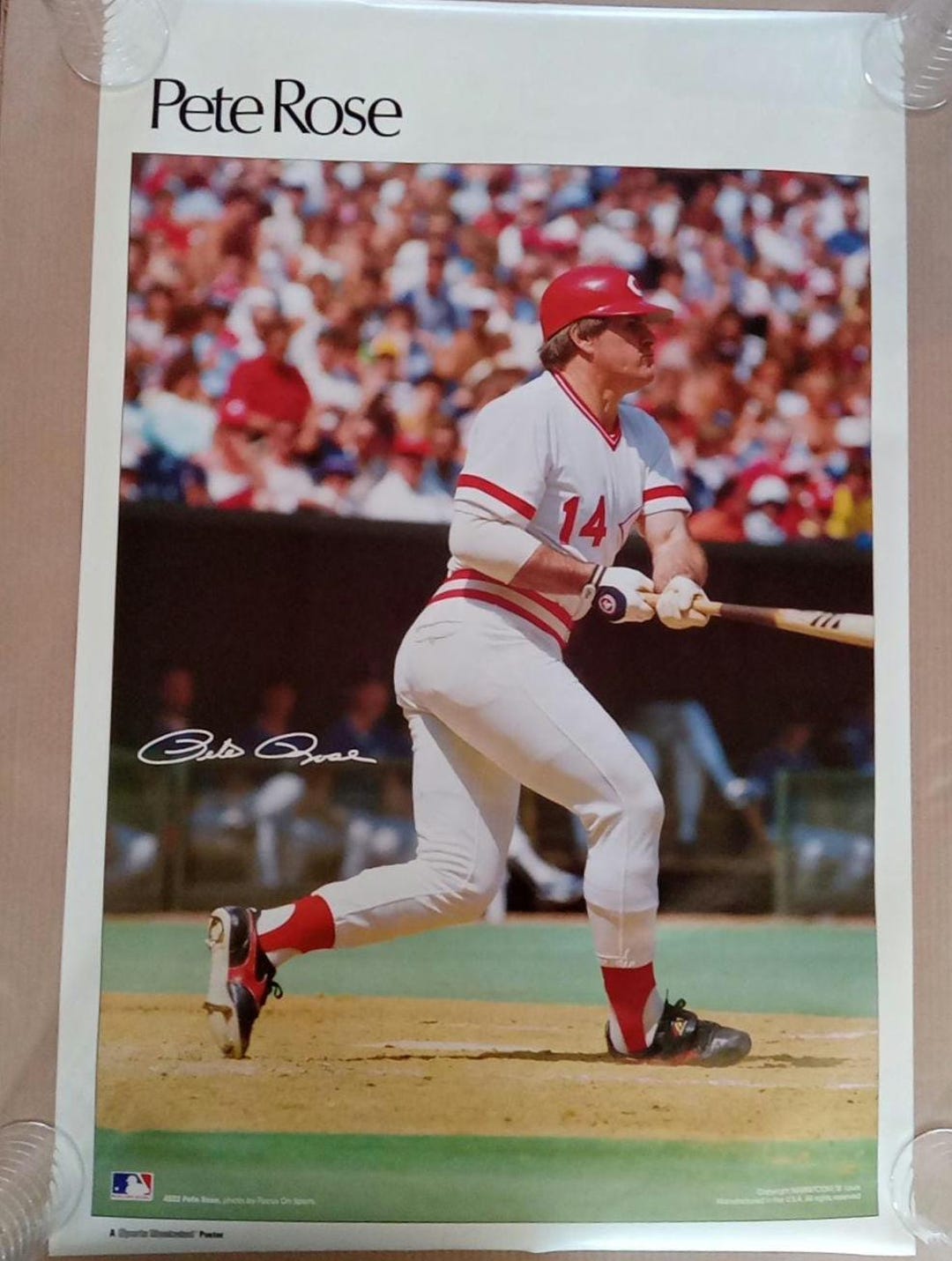 Pete Rose Vintage Poster Sports Illustrated MLB Baseball Cincinnati — free download