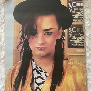 Boy George culture club original vintage 1980s poster image 1