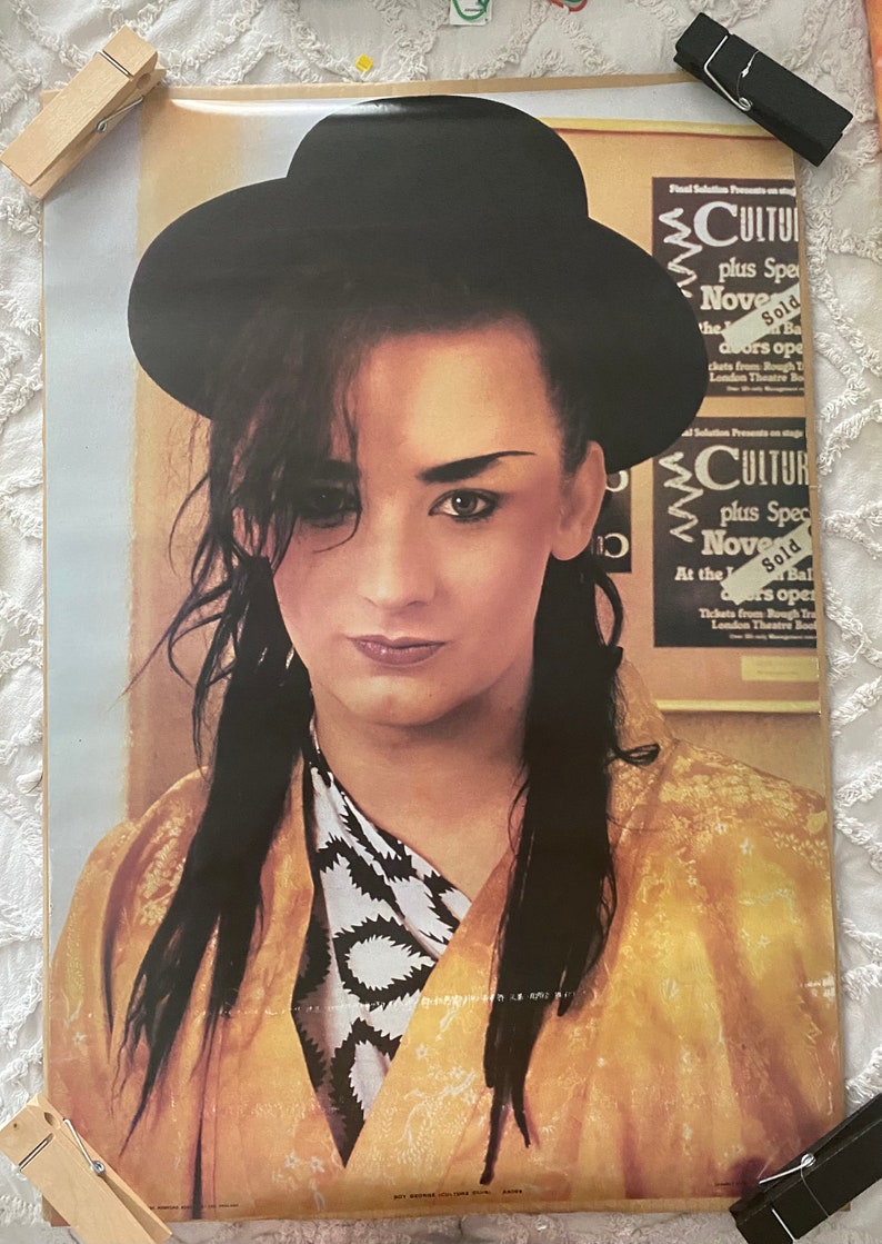 Boy George culture club original vintage 1980s poster image 1