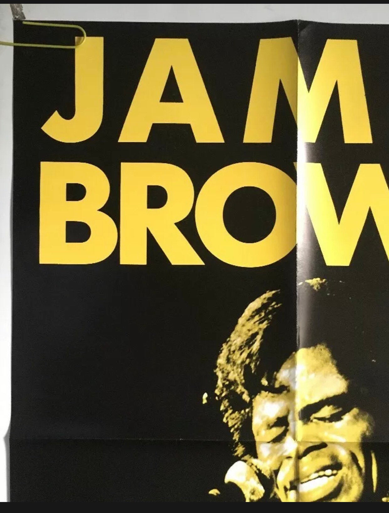 ヴィンテージ オリジナル 1980 年代 ジェームス ブラウン ポスター