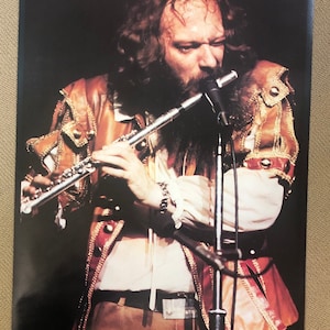 Agedsign Jethro Tull Poster, Vintage Metal Wall Art 1969 Jethro Tull in Houston 2