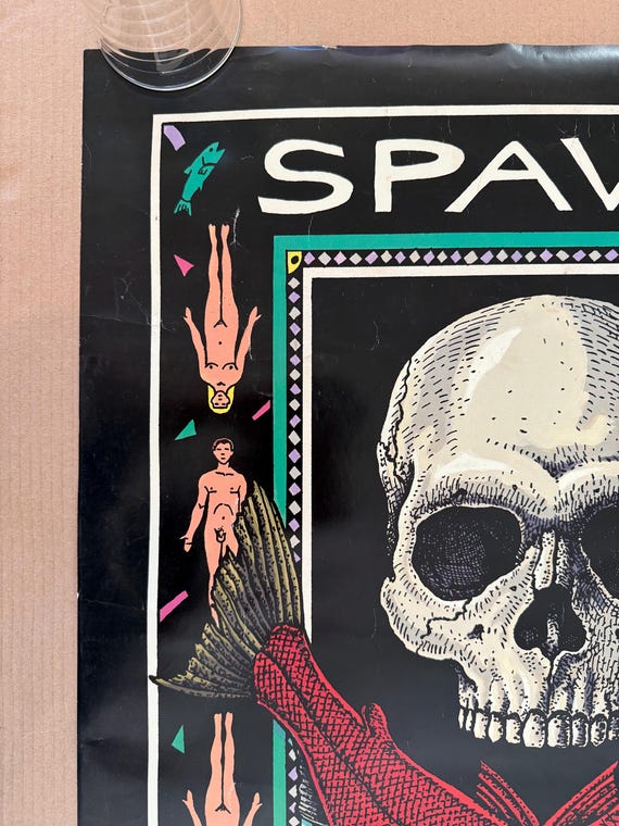 Spawn Till You Die Vintage Later Ray Troll Illustration Drawing