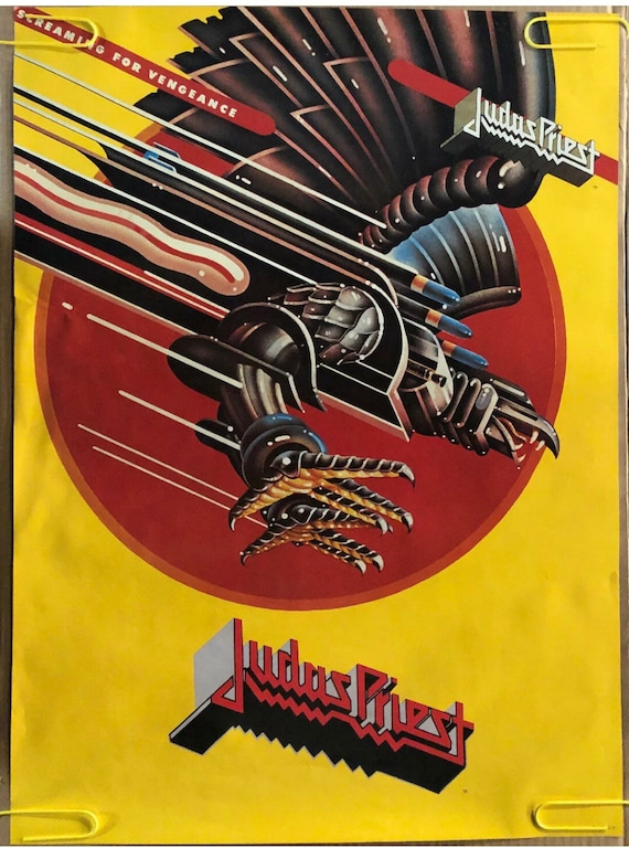 Judas Priest Poster Vintage 1980's Music Rock and Roll Pinup - Etsy