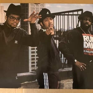 Run DMC Vintage Poster Rap Hip Hop Music 1980s - Etsy