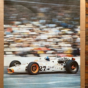 cartel vintage del coche de carreras fórmula uno #27 coche deportivo F1 carteles originales
